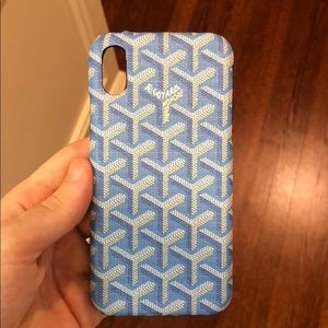 Custom Made Goyard Pattern iPhone X Case
